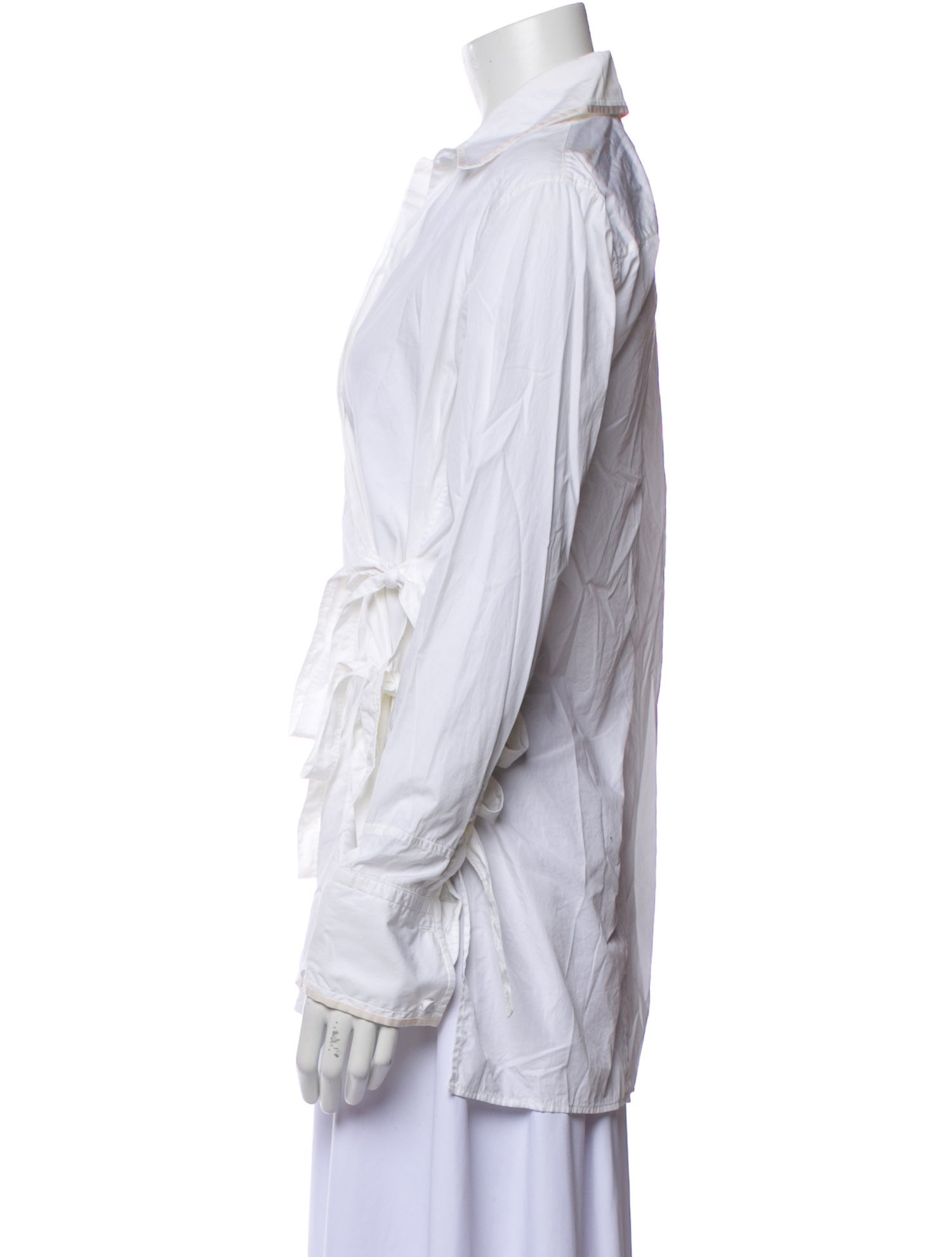 Helmut Lang Long Sleeve Button-Up Top